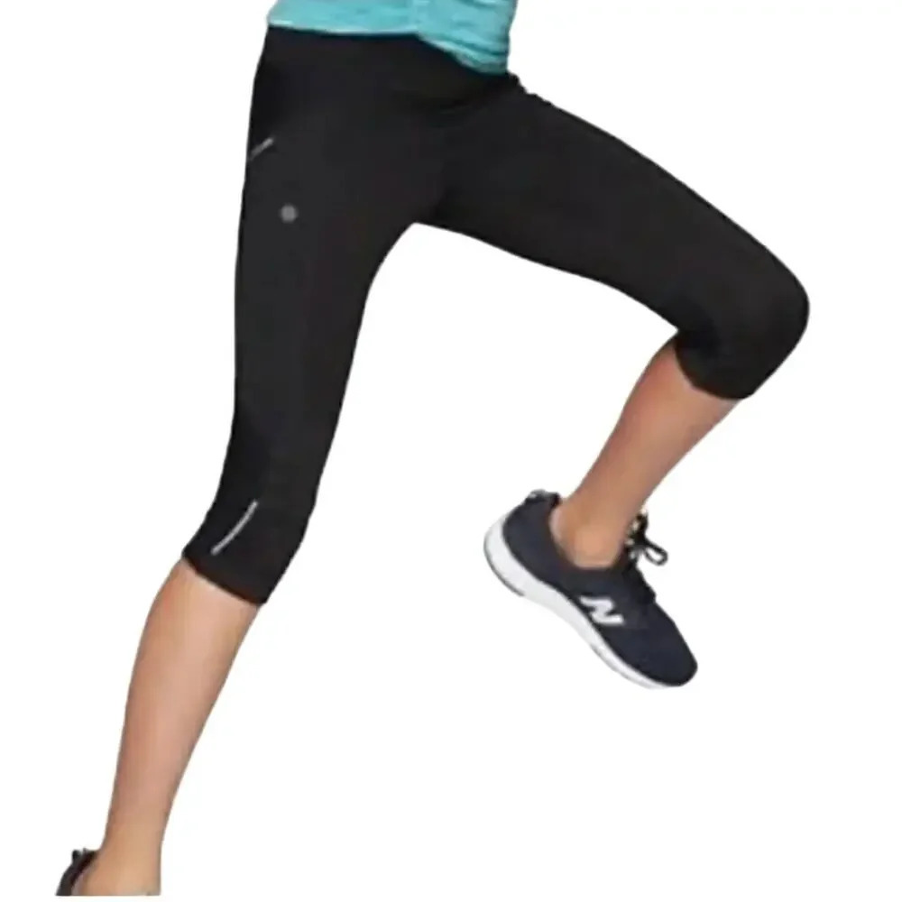 Athleta Girl Be Bold Kicker Leggings in‎ Size 6 Black